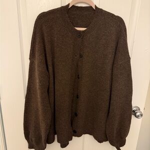 Brown cardigan